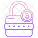 Bitcoin Lock Password Security Icon