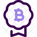 Bitcoin Medal Icon