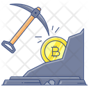 Bitcoin Mining Blockchain Mining Exploring Bitcoin Icon