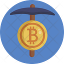 Bitcoin Axe Mining Icon