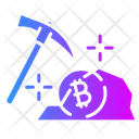 Mining Bitcoin Currency Icon