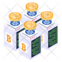 Bitcoin Mining Tech Icon