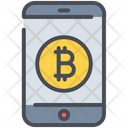 Bitcoin Mobile Smartphone Icon