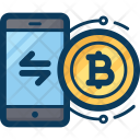 Bitcoin Mobile Blockchain Icon