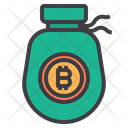 Money Bitcoin Cryptocurrency Bag Bitcoin Money Bag Icon