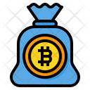 Bitcoin Money Bag Icon