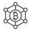 Bitcoin Network Crypto Icon