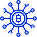 Bitcoin Network Decentralized Cryptocurrency Exchange Icon