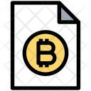 Bitcoin Paper Blockchain Paper Coin Icon