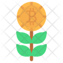 Bitcoin Plant Btc Plant Cryptocurrency Plant Icon