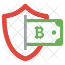 Bitcoin Protection Secure Bitcoin Bitcoin Shield Icon