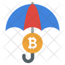 Bitcoin Protection Cryptocurrency Protection Financial Insurance Icon