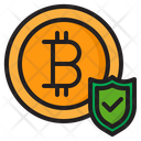 Bitcoin Protect Money Icon