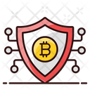Bitcoin Protection Cryptocurrency Savings Bitcoin Savings Icon