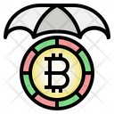 Bitcoin Protection Blockchain Digital Currency Icon