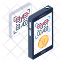 Blockchain Barcode Bitcoin Qr Code Bitcoin Barcode Icon