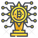 Reward Trophy Prize Cup Award Winner Cryptocurrency Icon