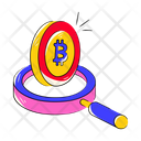Bitcoin Search Icon