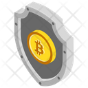 Bitcoin Security Blockchain Security Reliable Bitcoin Icon