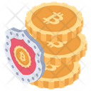 Bitcoin Security Bitcoin Shield Bitcoin Protection Icon