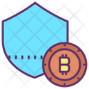 Bitcoin Security Shield Icon