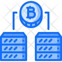 Server Data Bitcoin Icon