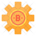 Management Money Bitcoin Cryptocurrency Bitcoin Setting Bitcoin Management Icon