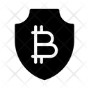 Bitcoin Shield Security Icon