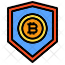 Shield Protect Bitcoin Icon