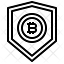 Shield Protect Bitcoin Icon
