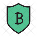 Bitcoin Shield Bitcoin Crypto Icon