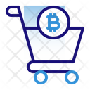 Bitcoin Shopping Icon