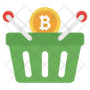 Bitcoin Shopping Investment Bitcoin Buying Icon