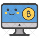 Bitcoin Smiley On Bitcoin Emoji Icon