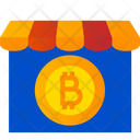 Bitcoin Stall Store Market Icon