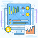 Cryptocurrency Report Online Analytics Data Analytics Icon