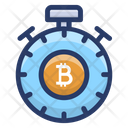 Bitcoin Stopwatch Icon