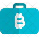 Bitcoin Suitcase Icon