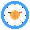 Bitcoin Time Value Btc Time Value Cryptocurrency Time Value Icon