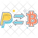 Bitcoin To Paypal Icon