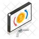 Bitcoin Transaction Money Transfer Bitcoin Conversion Icon