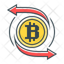 Bitcoin Transfer  Icon