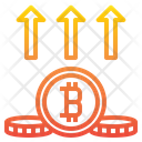 Bitcoin Up Up Bank Icon