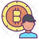 Admin Bitcoin User Bitcoin Account Icon