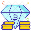 Bitcoin Diamond Crystal Carbon Alloy Icon
