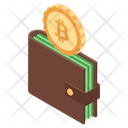 Bitcoin Wallet Digital Money Virtual Money Icon