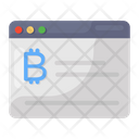 Bitcoin Website Online Cryptocurrency Bitcoin Account Icon