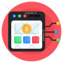 Online Bitcoin Bitcoin Website Digital Currency Icon