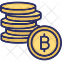 Bitcoins Coins Currency Icon