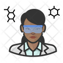 Black Female Chemist Icon